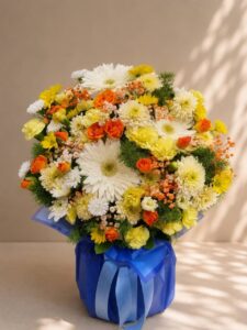 باکس گل هدیه در گلفروشی آنلاین طرح گل